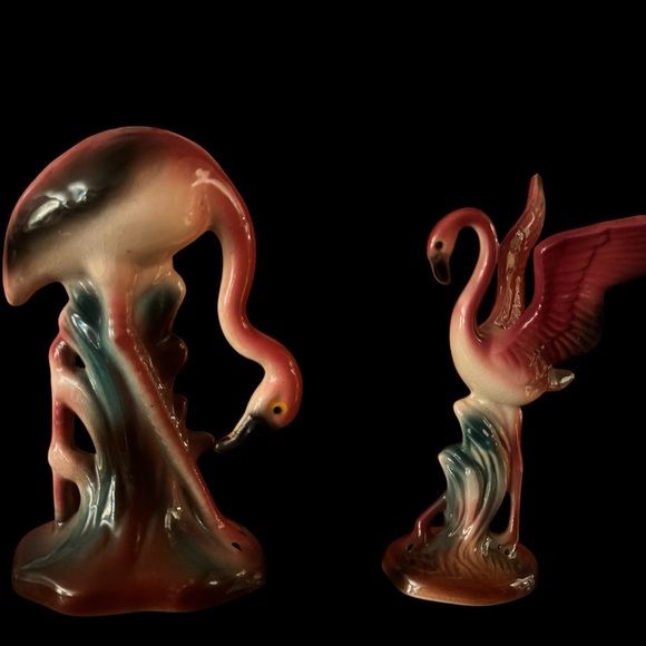 Vintage MCM Flamingo Figurine Pair - Picture 2 of 2